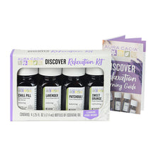 Load image into Gallery viewer, Aura Cacia - Discover Relaxation Essential Oil Kit (4 x 0.25oz Oil)

