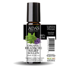 Load image into Gallery viewer, Ada&#39;s Naturals - Organic Essential Oil Roll-On - Headache Relief Blend (0.3 oz / 10ml)
