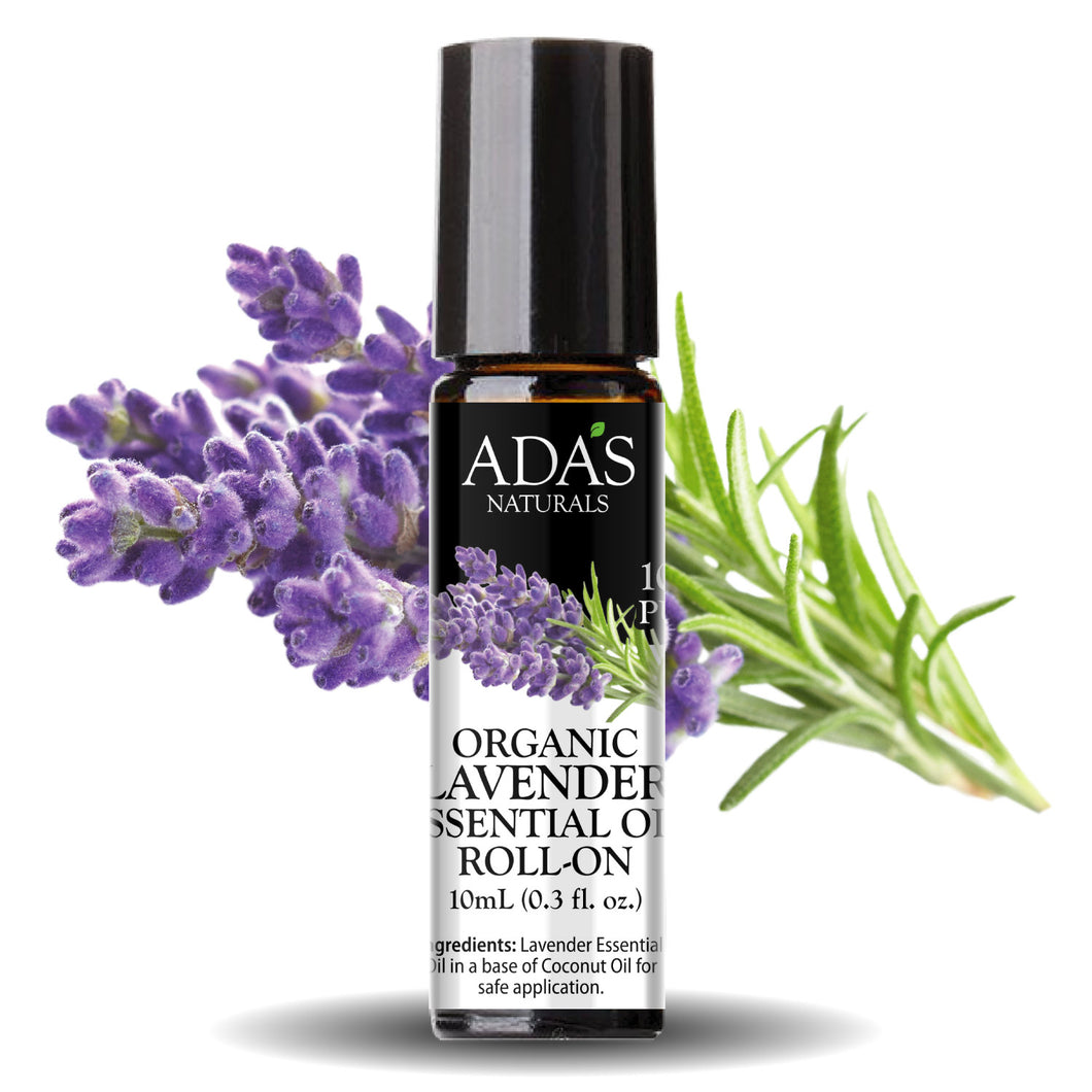 Ada's Naturals - Organic Essential Oil Roll-On - Lavender (0.3 oz / 10ml)