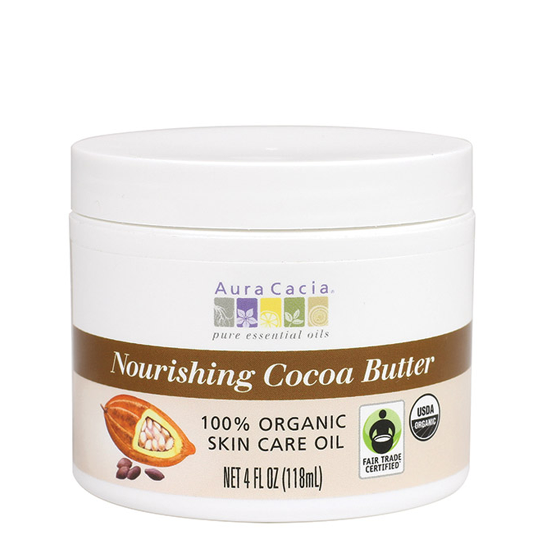 Aura Cacia - Organic Fair Trade Certified Cocoa Butter (4oz / 118mL)