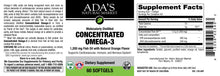 Load image into Gallery viewer, Ada&#39;s Natural Market - Concentrated Omega-3 1,200 mg Fish Oil Natural Orange Flavor Softgels (60ct / 60 servings) - $0.46/serving*
