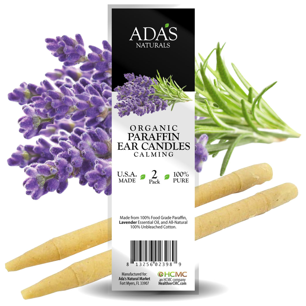 Ada's Naturals - Organic Paraffin Ear Candles - Calming (2 Pack)