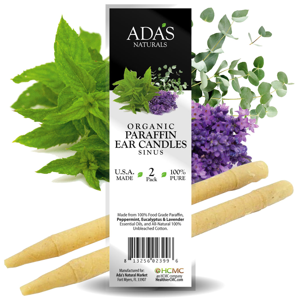 Ada's Naturals - Organic Paraffin Ear Candles - Sinus (2 Pack)