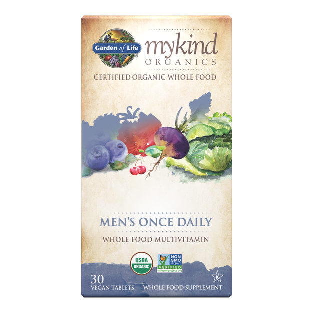Garden of Life - mykind Organics Men's Once Daily Multivitamin Tablets (30ct / 30 servings) - $0.82/serving*