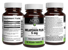 Load image into Gallery viewer, Ada&#39;s Natural Market - Melatonin Plus 5mg Vegan Tablets (50ct / 50 servings) - $0.14/serving*
