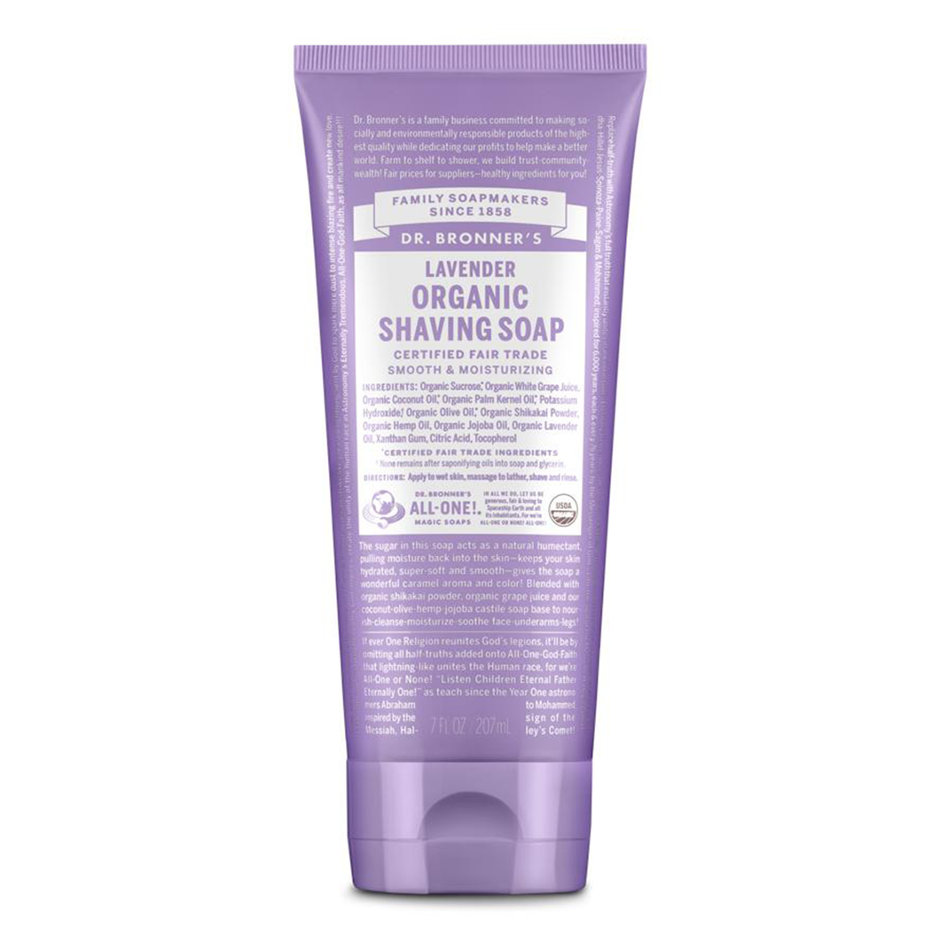 Dr. Bronner's All-One - Organic Shaving Soap - Lavender (7oz / 207mL)