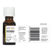 Load image into Gallery viewer, Aura Cacia - Patchouli Essential Oil (0.5oz / 15mL)

