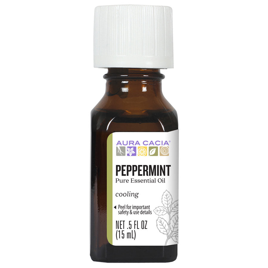 Aura Cacia - Peppermint Essential Oil (0.5oz / 15mL)