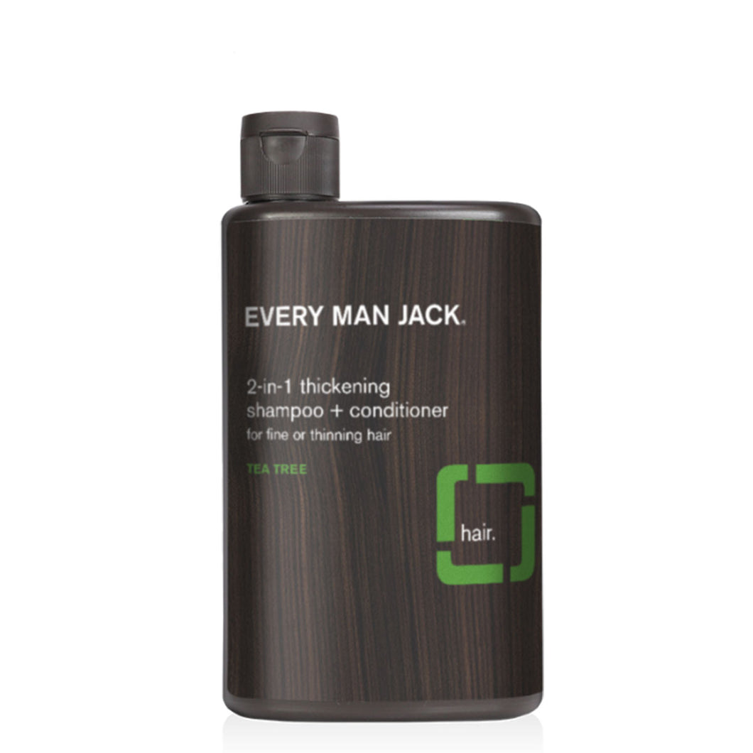 Every Man Jack - 2-in-1 Thickening Shampoo + Conditioner - Tea Tree (13.5 oz / 400mL)