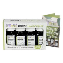 Load image into Gallery viewer, Aura Cacia - Discover Essential Oil Kit (4 x 0.25oz Oil)
