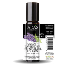 Load image into Gallery viewer, Ada&#39;s Naturals - Organic Essential Oil Roll-On - Lavender (0.3 oz / 10ml)
