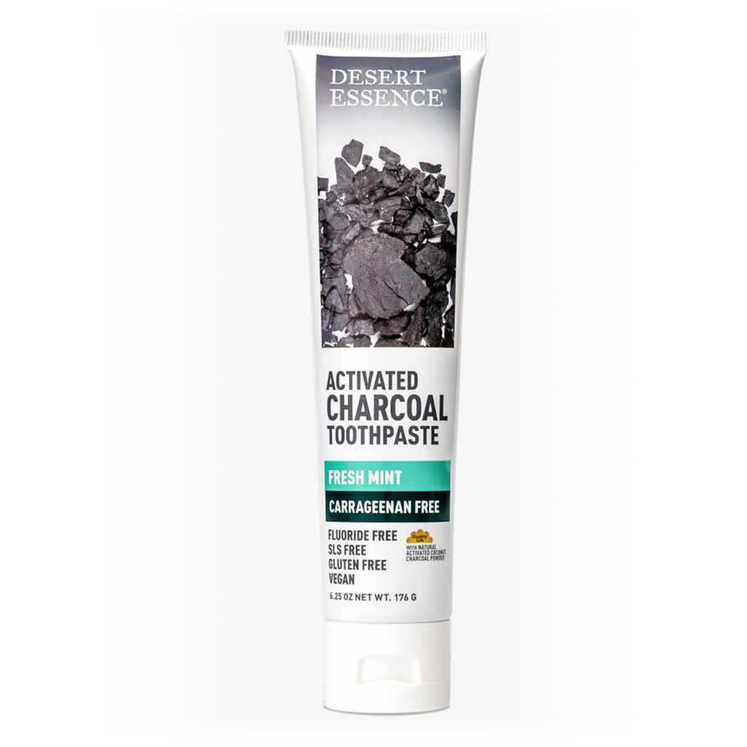 Desert Essence - Activated Charcoal Carrageenan Free Toothpaste (6.25 oz)