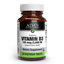 Load image into Gallery viewer, Ada&#39;s Natural Market - Vitamin D3 5,000 IU Tablets (60ct / 60 servings) - $0.32/serving*
