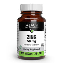 Load image into Gallery viewer, Ada&#39;s Natural Market - Zinc 50 mg Tablets (100ct / 100 servings) - $0.08/serving*
