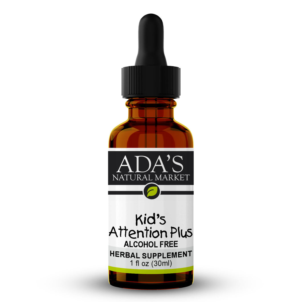 Ada's Natural Market - Kid's Attention Plus - Alcohol Free (1 oz / 30ml / 30 servings) - $0.37/serving*