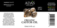 Load image into Gallery viewer, Ada&#39;s Naturals - Organic Castor Oil (4 oz / 118ml)
