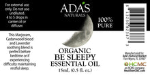 Load image into Gallery viewer, Ada&#39;s Naturals - Organic Essential Oil - Be Sleepy Blend (0.5 oz / 15ml)
