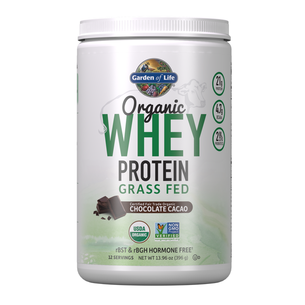 Garden of Life - Organic Whey Protein Chocolate 13.96oz (396g / 12 servings) Powder - $2.63/serving*