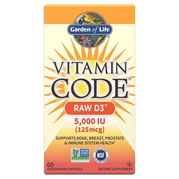 Garden of Life - Vitamin Code Raw D3 5,000 IU (60 ct / 60 servings) - $0.36/serving*