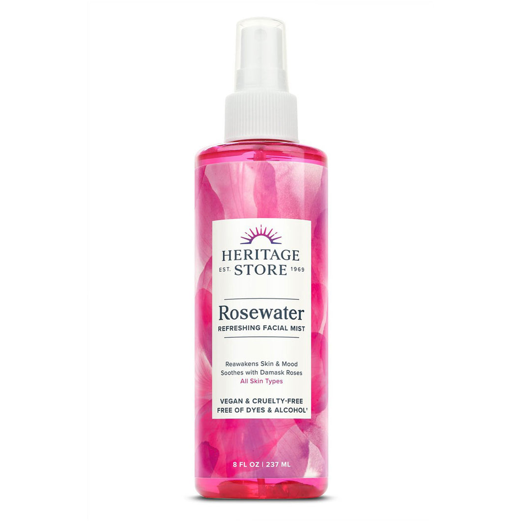 Heritage Store - Rosewater Refreshing Facial Mist (8 oz / 237mL)