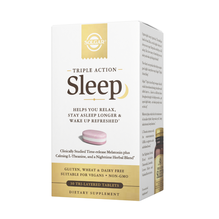 Solgar - Triple Action Sleep Tri-Layer Tablets (30ct / 30 servings) - $0.42/serving*