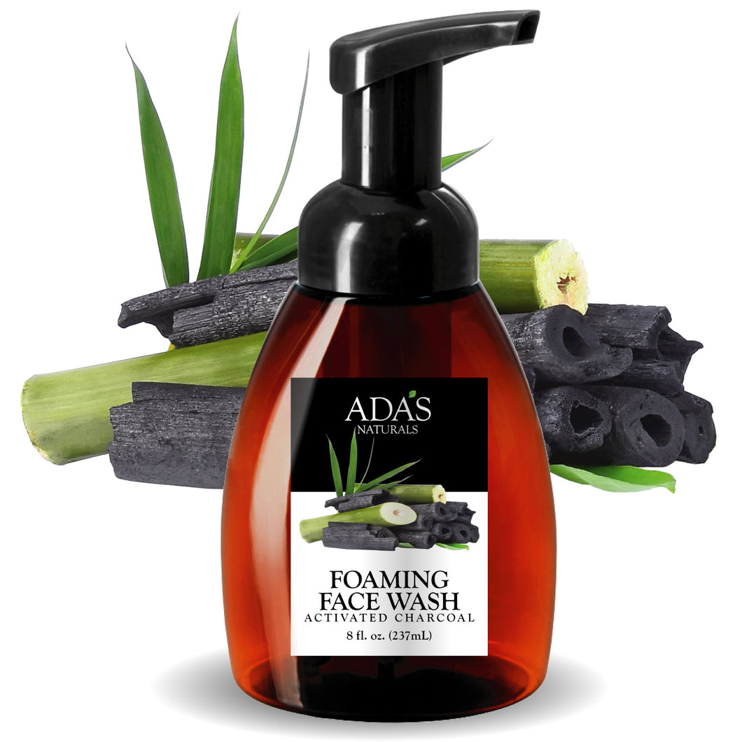 Ada's Naturals - Foaming Face Wash - Activated Charcoal (8 oz / 237mL)