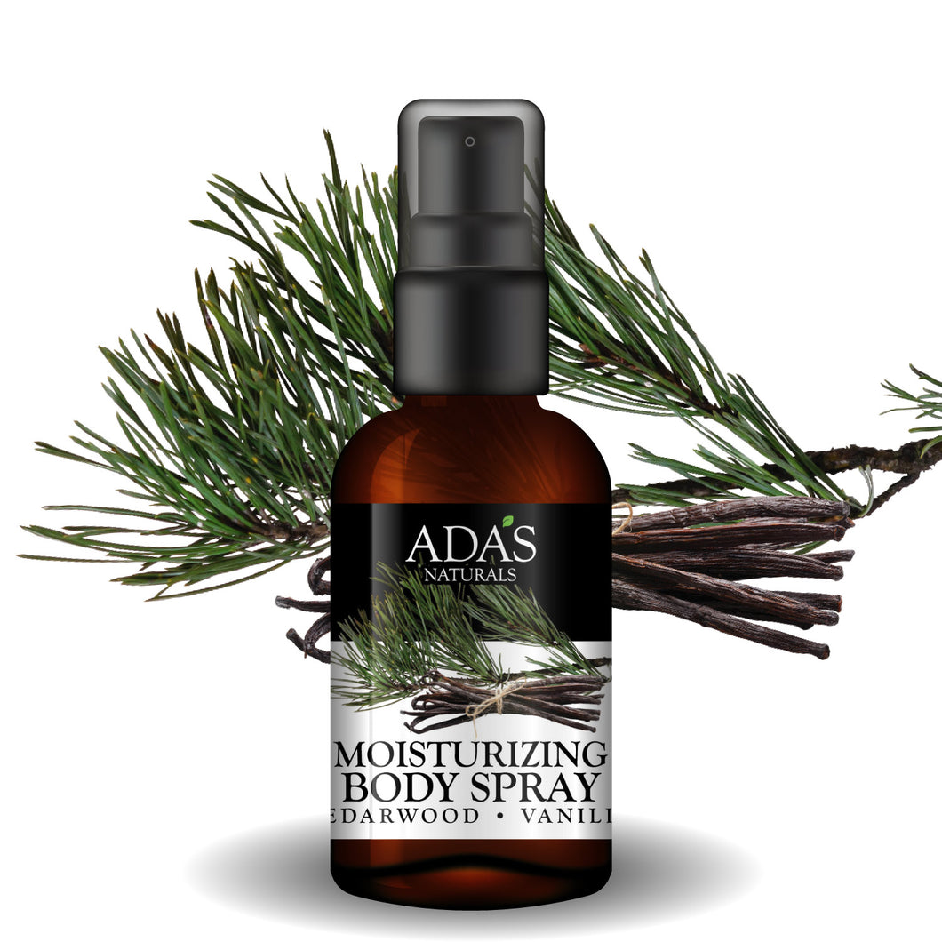 Ada's Naturals - Moisturizing Body Spray - Cedarwood • Vanilla (4 oz / 118mL)