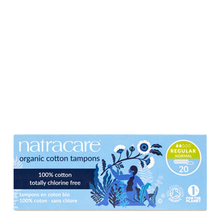 Load image into Gallery viewer, Natracare - Regular Non-Applicator Organic Cotton Tampons (10ct)
