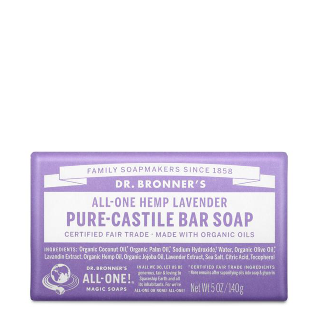 Dr. Bronner's All-One - Pure-Castile Bar Soap - Lavender (5oz / 140g)