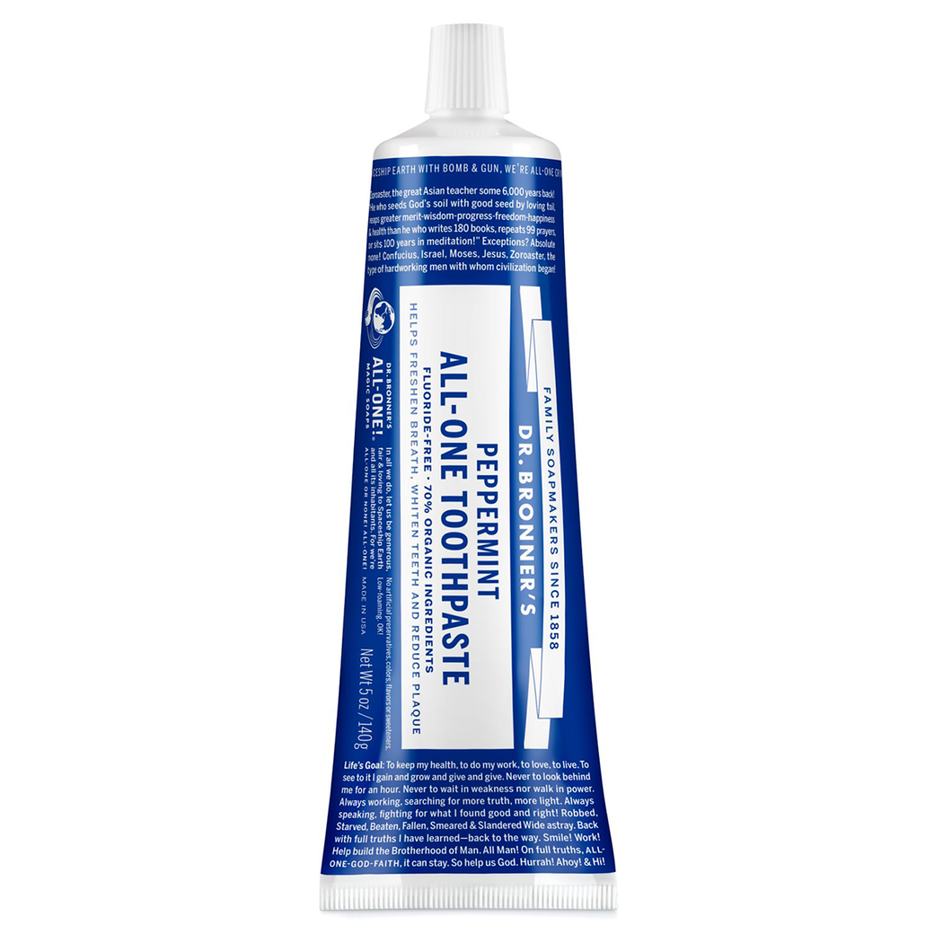 Dr. Bronner's All-One - Toothpaste - Peppermint (5oz / 140g)
