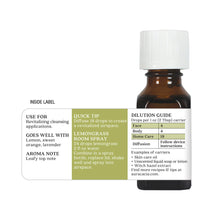 Load image into Gallery viewer, Aura Cacia - Lemongrass Essential Oil (0.5oz / 15mL)
