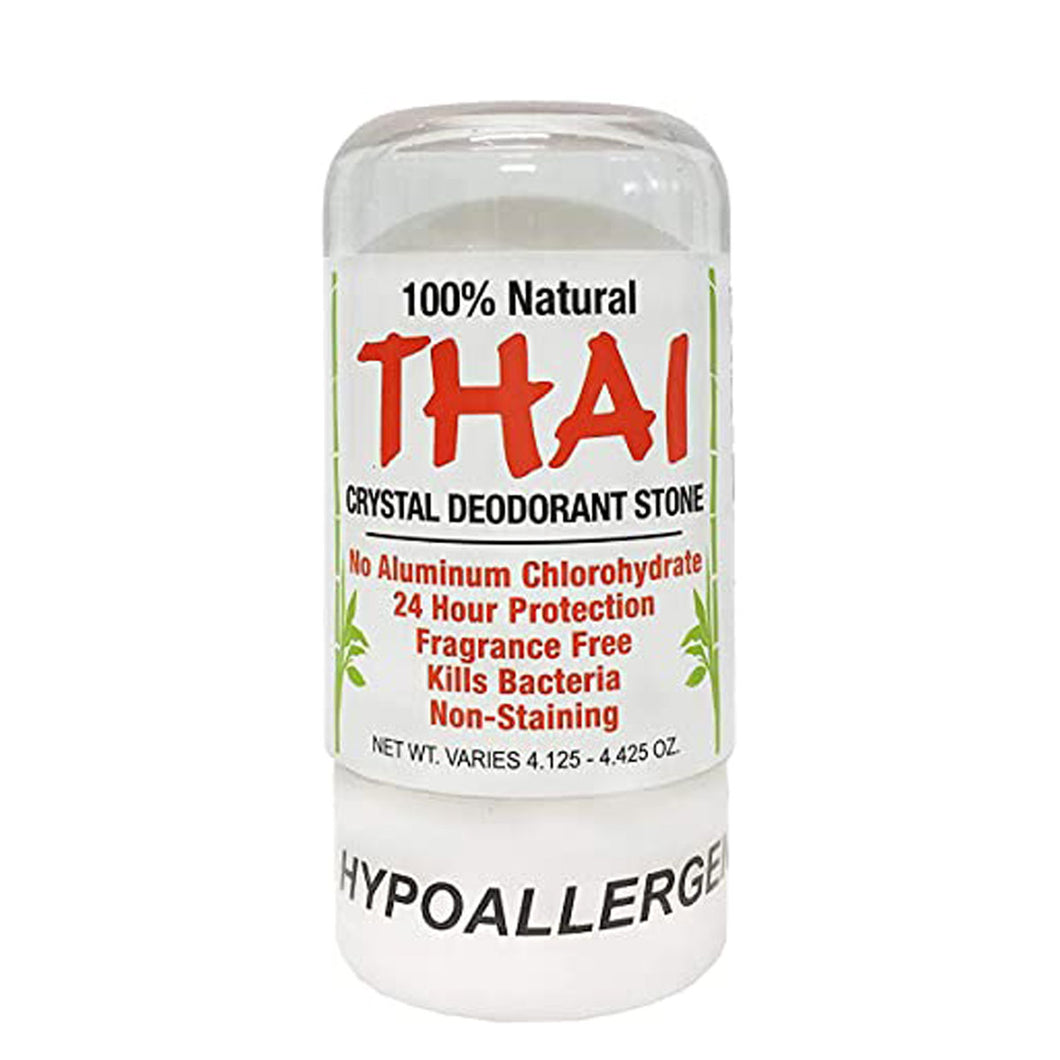 Thai Crystal Deodorant Stone - Deodorant Stick - Unscented (4.25 oz / 120.5g)